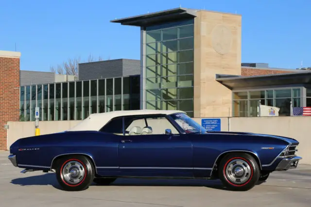 1969 chevrolet chevelle convertible malibu rotisserie restored mint no reserve !