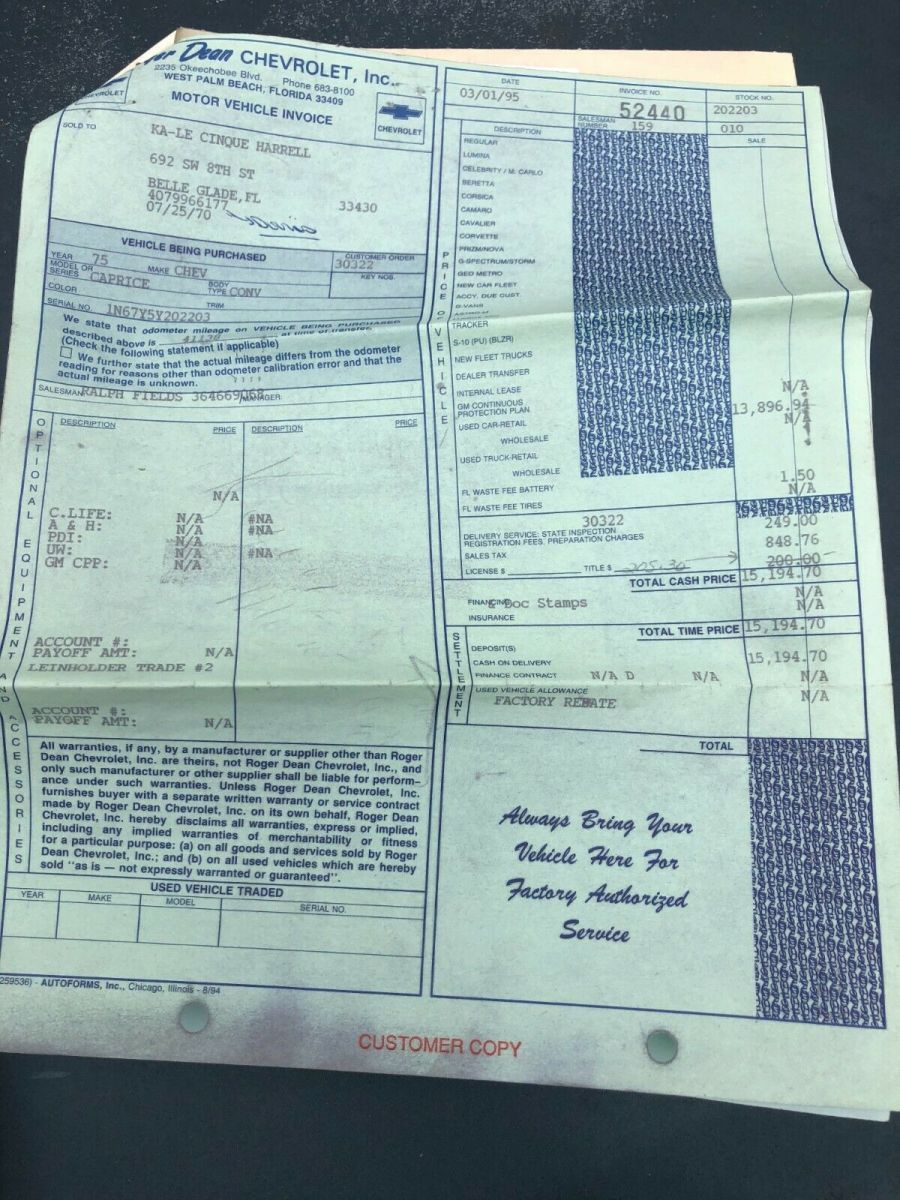 1975 good project car we are buying parts to make it more complete donk