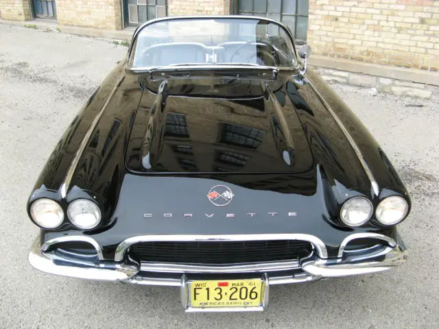 1962 chevrolet corvette convertible 4 speed triple black c1 no hit survivor 62