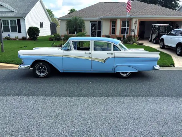 1957 ford custom 300 classic driven daily 272 v8 auto trans am/fm/cd beautiful