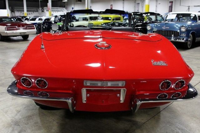 1967 chevrolet corvette 60192 miles red convertible 327 / 350 hp 4 speed manual