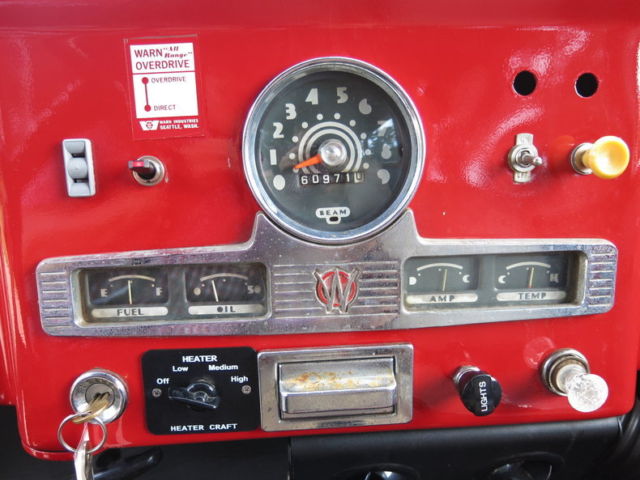 1956 willys 4x4 wagon, same family since new, california vehicle, overdrive