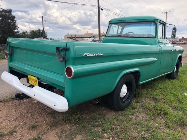 1957 chevrolet 1/2 ton, long bed 265 v-8, 4 speed hydromatic transmission