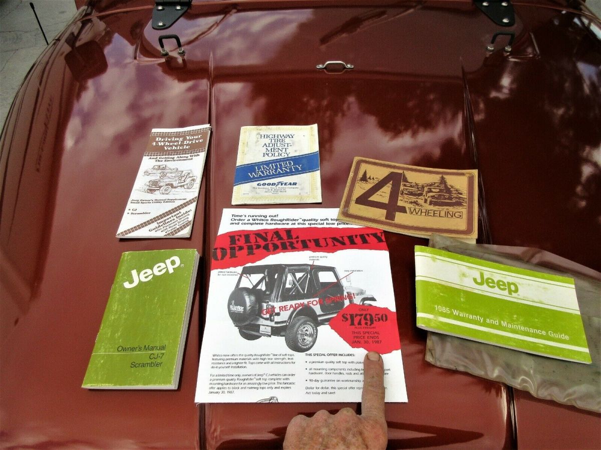 1985 jeep cj7 76,000 original mile - surivior - runs & drives nice - see video