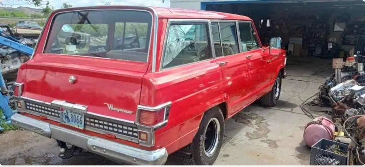 1973 jeep wagoneer wagon red 4wd automatic red chome