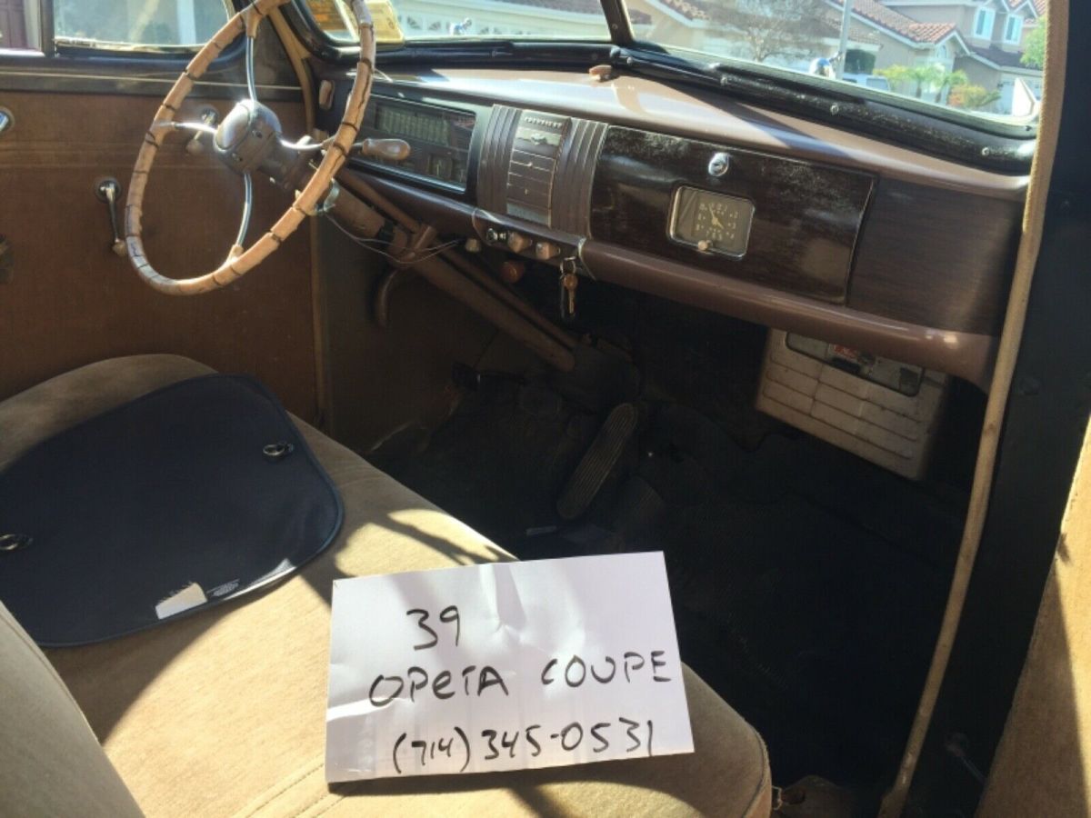 1939 chevrolet opera coupe master deluxe! this an original black car!
