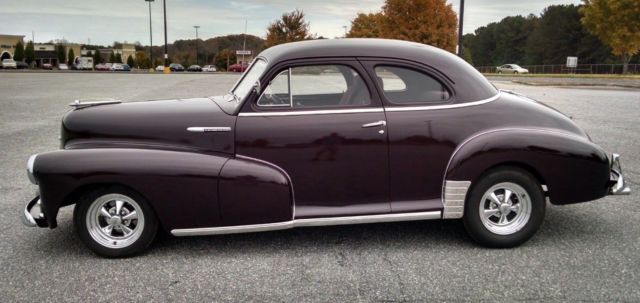 1948 chevrolet stylemaster 2 door coupe v8 327 16k pro rebuilt 350 turbo auto