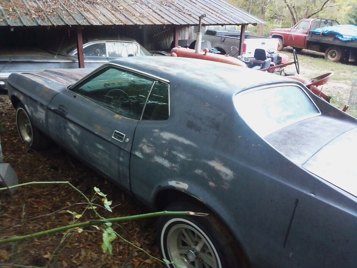 1972 ford mustang coupe grey rwd automatic chrome