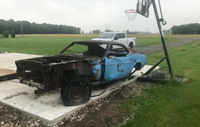 1970 ford mustang mach 1 grabber blue m code with title project car