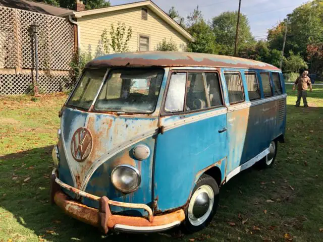 1966 volkswagen 13 window deluxe walk through no reserve