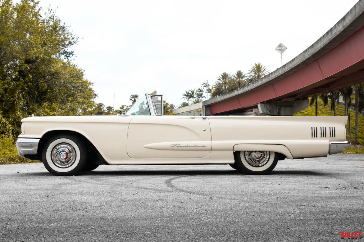 1960 ford thunderbird convertible, white, automatic 352ci v8, power optioned!