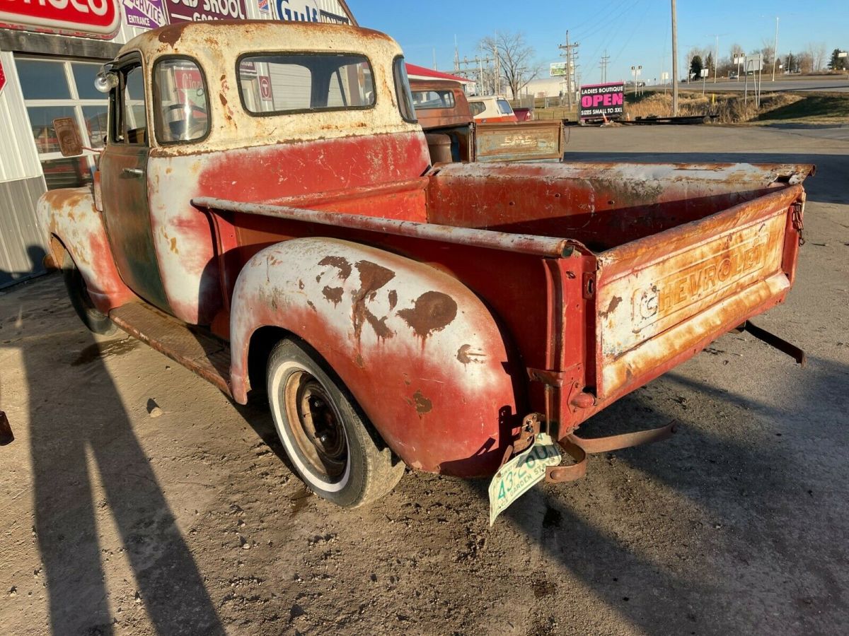 1948 chevrolet pickup short box half ton corner window
