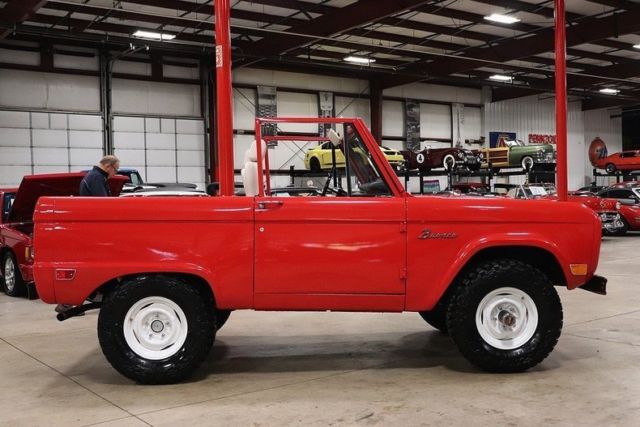 1968 ford bronco 24068 miles red pickup truck inline 6 manual