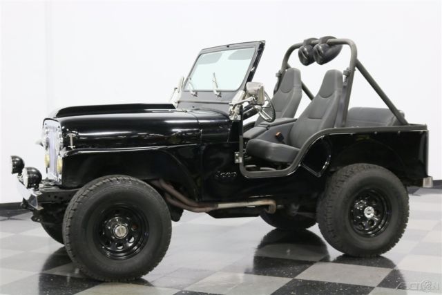 black 4x4 304 v8 manual transmission soft top doors classic vintage jeep 1977