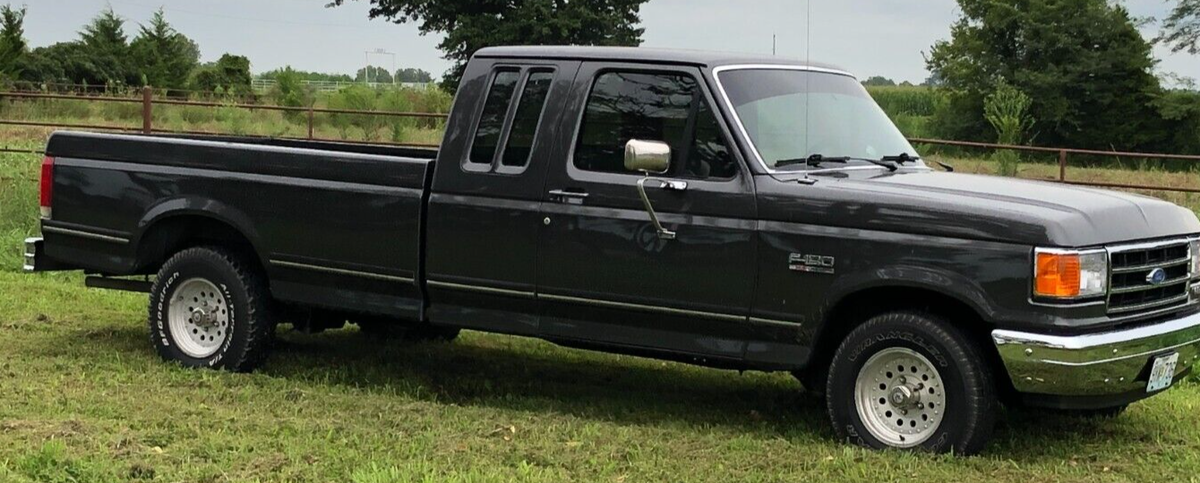 1989 ford f-150 metallic grey 2wd 302 5.0 xlt lariat ext cab 8' bed no reserve