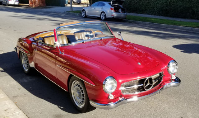 mercedes 190sl 300hp 5 speed 32 valve 4 cam v8 faster than 300sl disc brakes