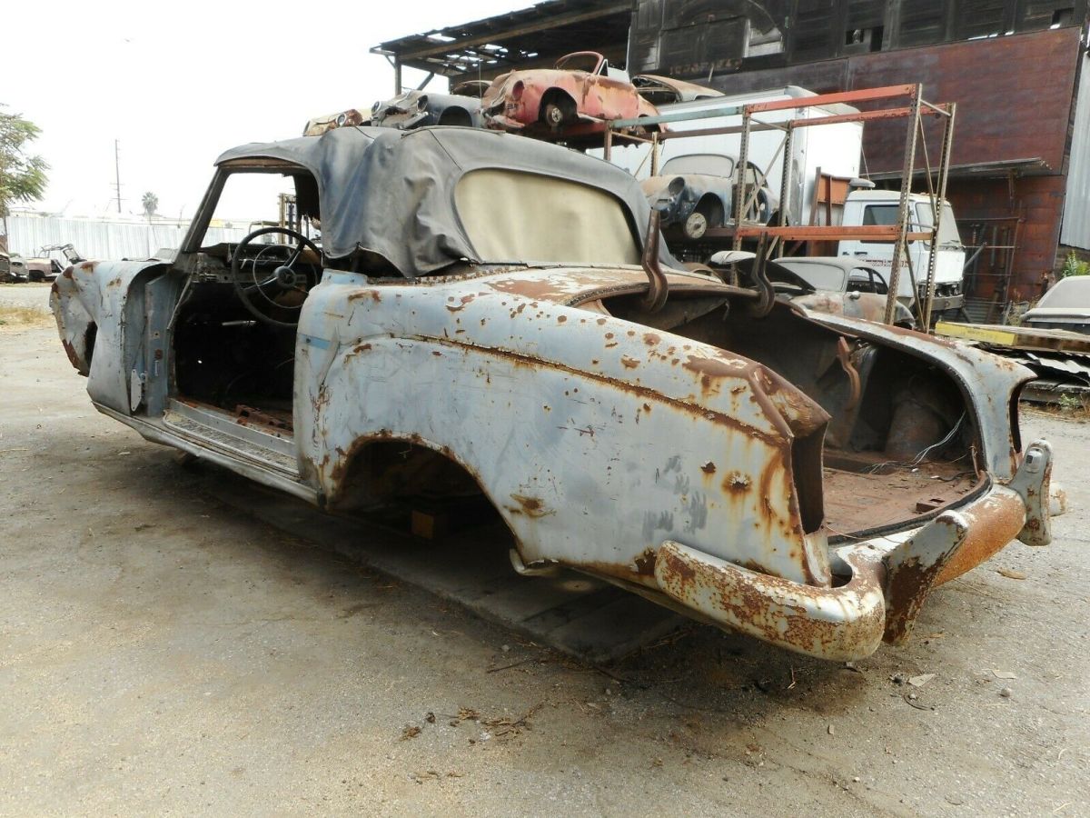 1957 mercedes 220s ponton convertible project car for parts or restoration 220 s