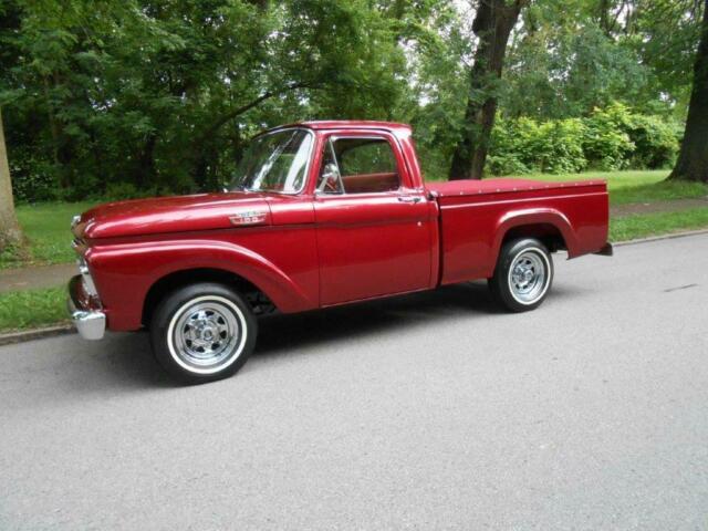 1963 ford f100 3814 miles maroon pickup 0 manual