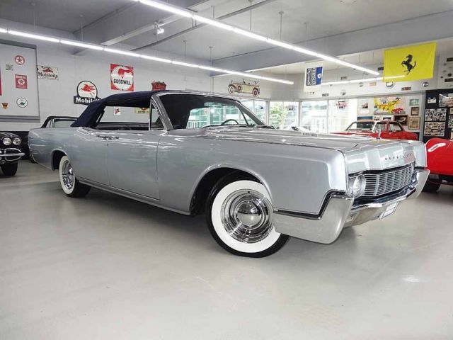 1967 lincoln continental convertible ac restored low miles silver 8 cyl auto
