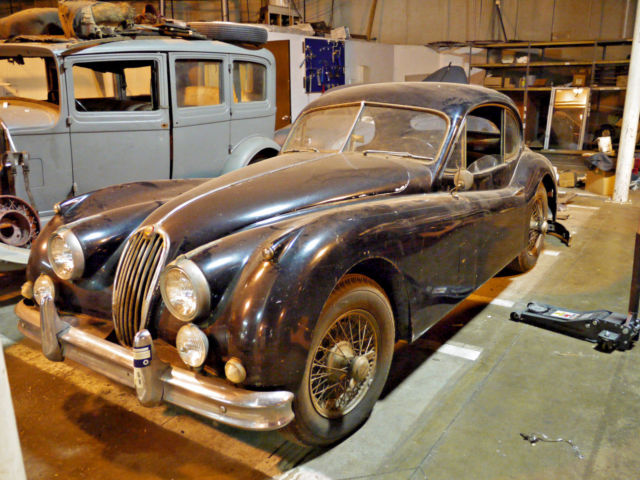 1956 jaguar xk140mc fixed head coupe-62k miles-solid restoration candidate