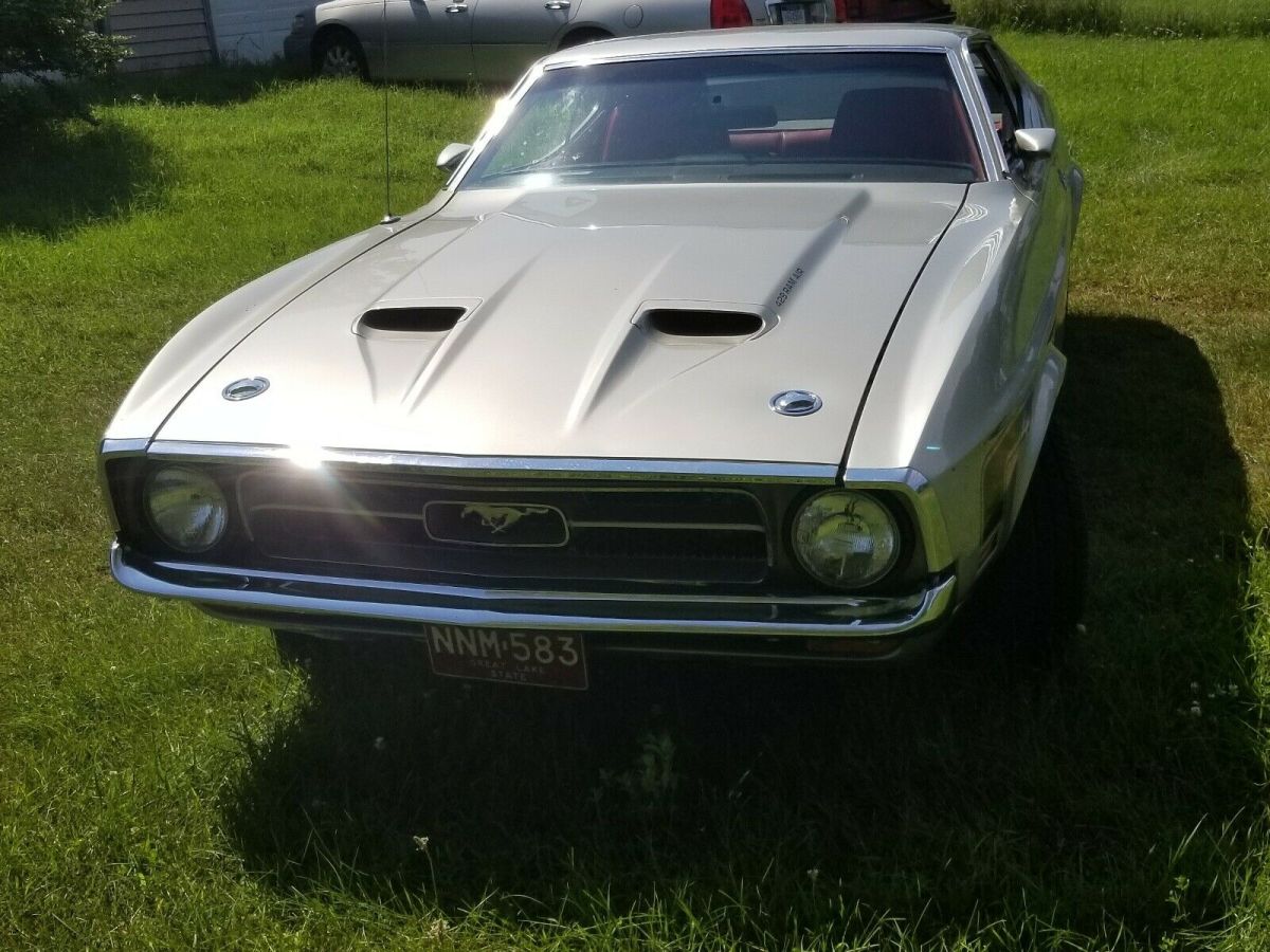 1971 ford mustang cobra jet grey rwd automatic base