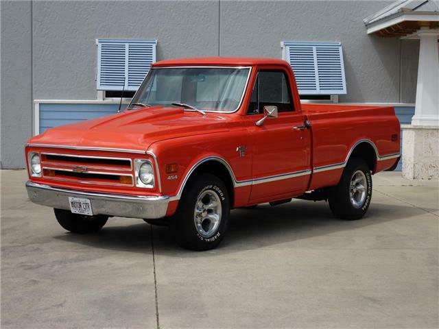 1968 chevrolet c10 - 454ci v8 - automatic trans - hugger orange!