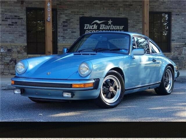 1980 porsche 911 sc 81,366 miles light blue metallic