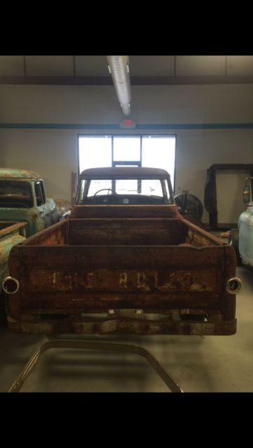 1958 chevy apache fleetside 3100 big window rat rod patina