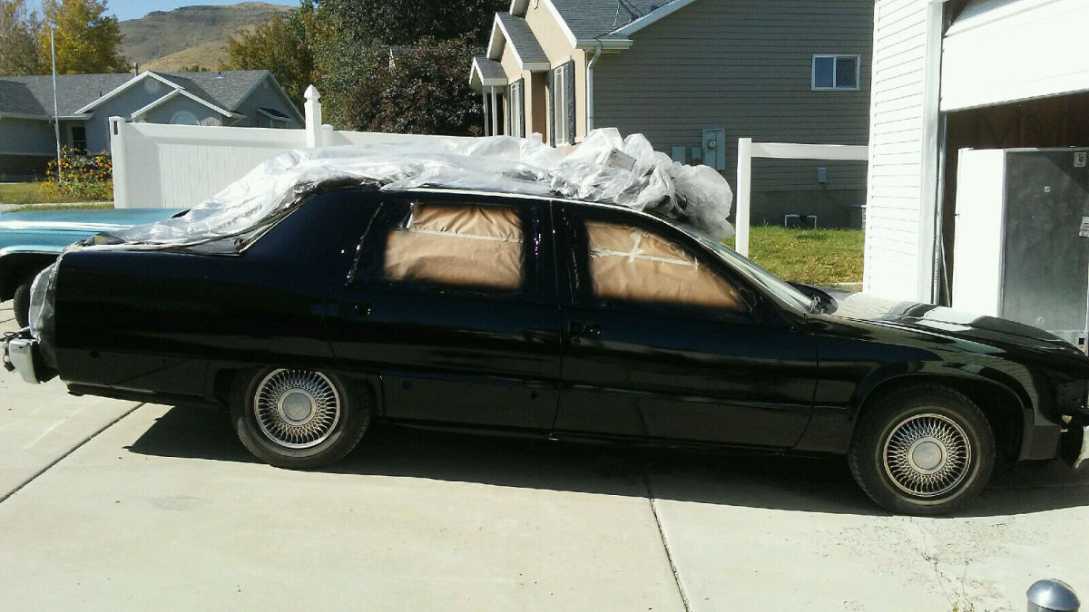 1994 cadillac fleetwood brougham 1 owner low 46k utah garaged black on black 96