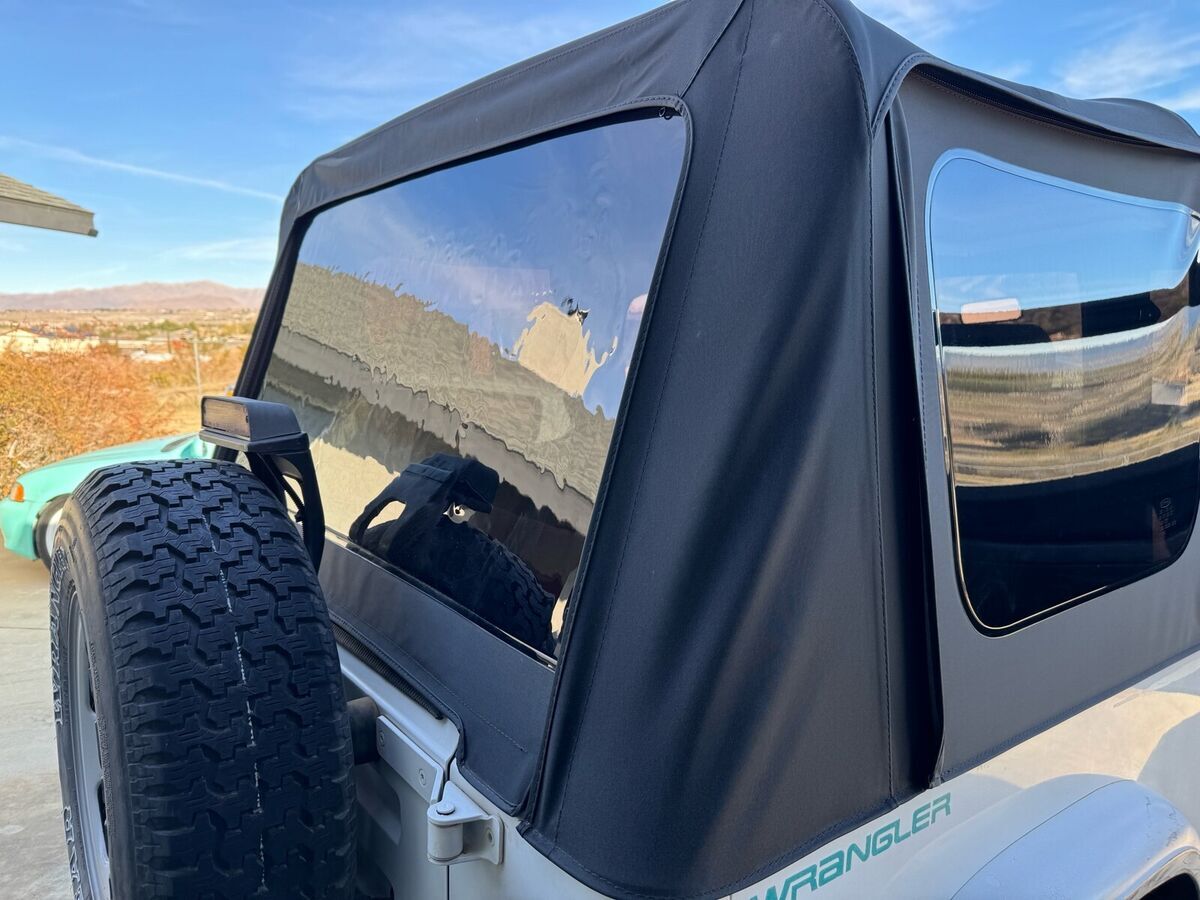 1994 jeep wrangler white 4wd manual se