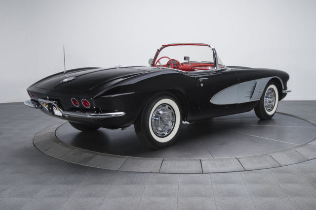 1961 chevrolet corvette 40030 miles tuxedo black convertible 283 v8 2 speed aut