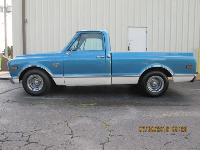1968 chevrolet c-10 short box pickup restored rust free california truck