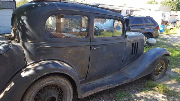 1933 chevy sedan "awesome barn find all original"