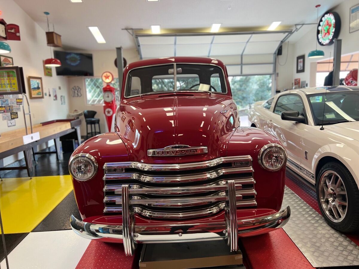 1949 chevrolet 3100 pickup red rwd manual 5 window