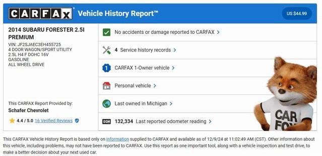 2014 subaru forester 2.5i premium