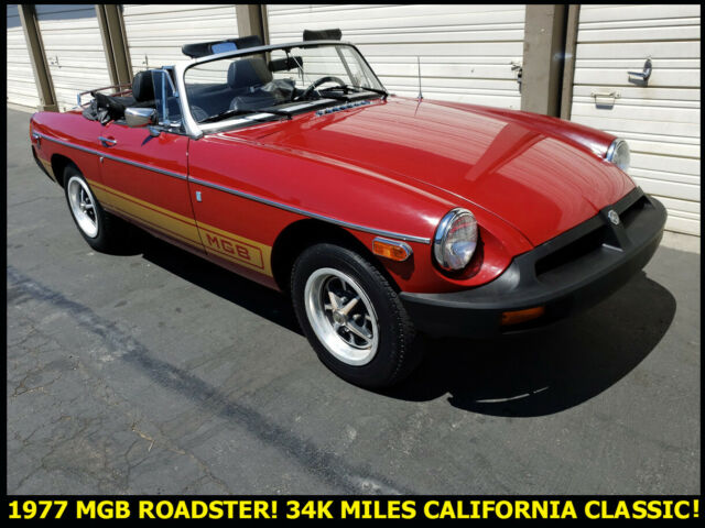rust-free classic british leyland mg mgb 4 speed california blue plate 34k miles