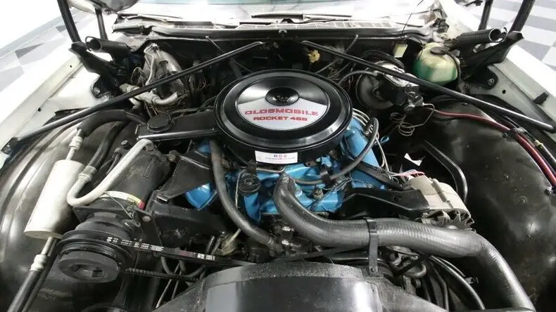 classic vintage chrome olds delta 88 convertible 455 v8 auto transmission white