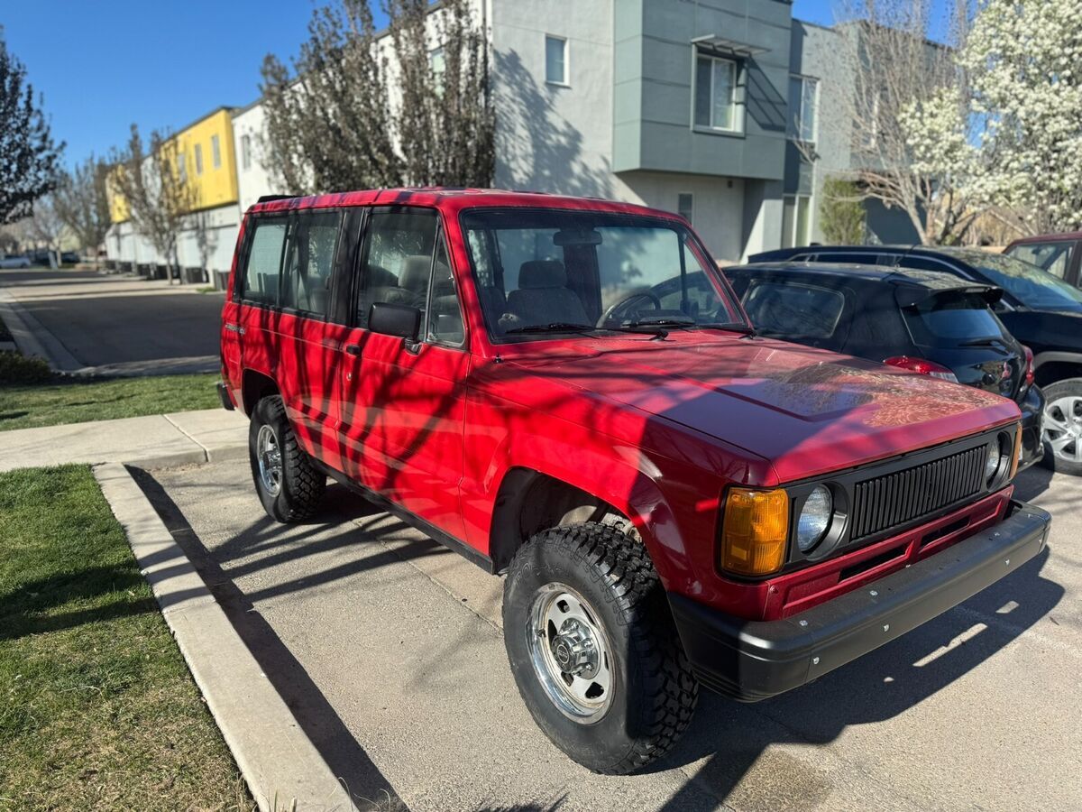 rare 1988 isuzu trooper ii s classic suv 2 door five speed (red)