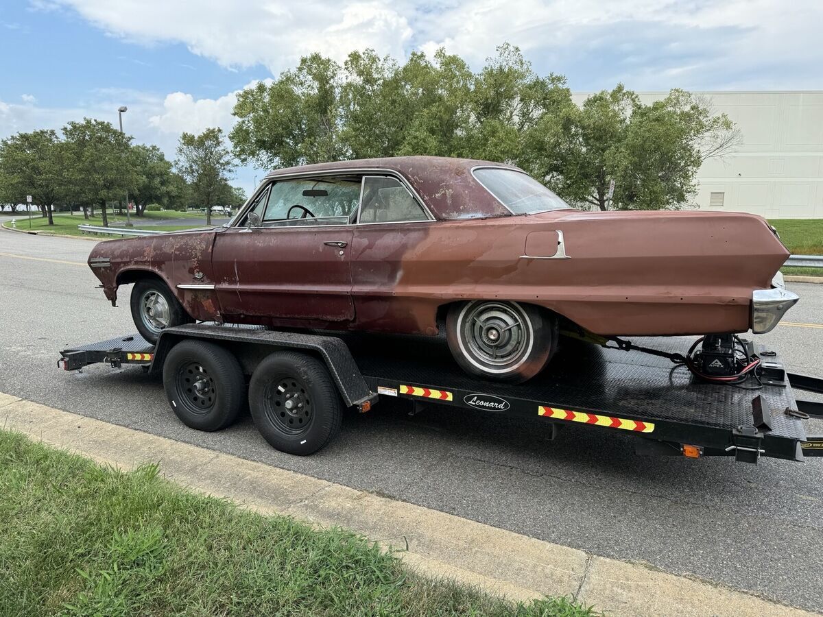 1963 chevrolet impala coupe red ss
