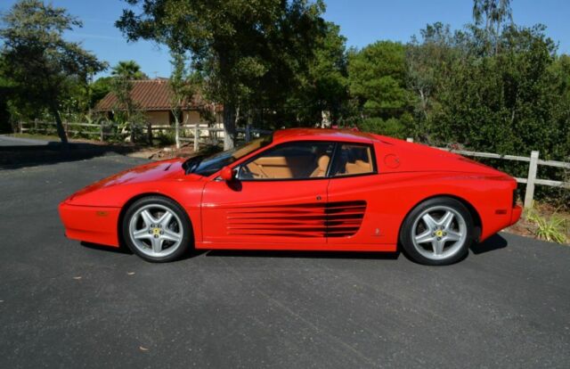 1992 ferrari 512tr tesarossa 17980 miles red manual