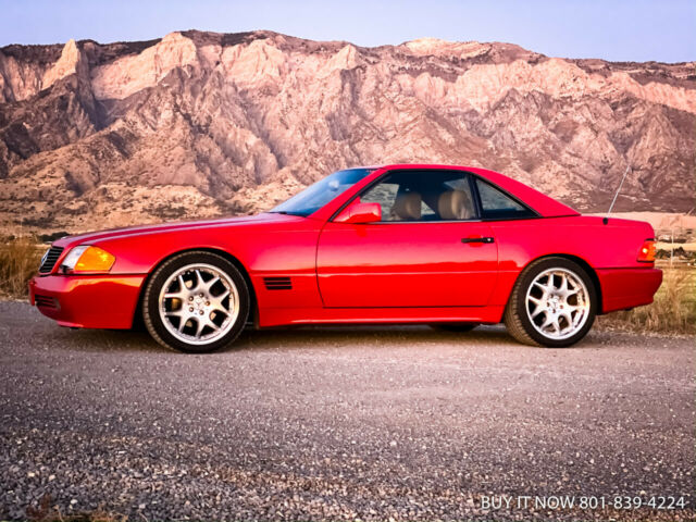 1991 mercedes-benz 500sl roadster 48k miles red mint condition, collectible