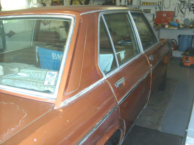 1972 bmw barvaria w/1975 engine 3.0 si gold/sedan/