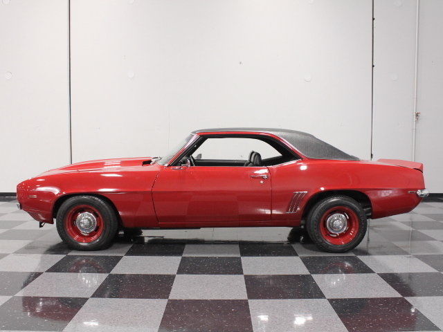 copo tribute, l72 427 ci/425 hp, 4-speed, garnet red, black deluxe int, front di