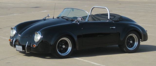 1955 porsche 356 speedster - replica - dual port - widebody - black - no reserve