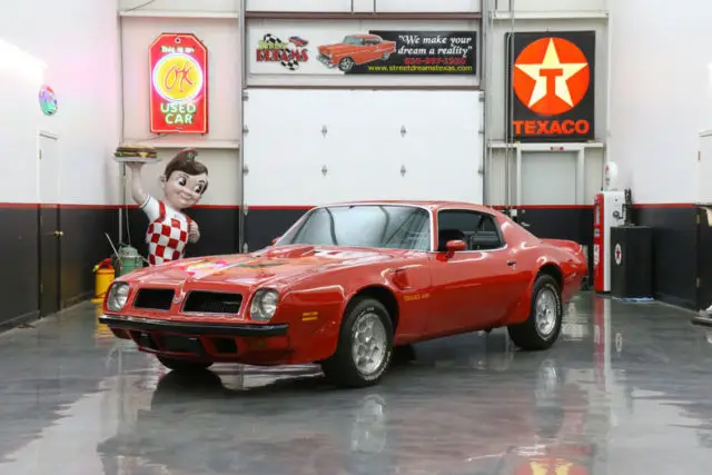 1974 pontiac firebird trans am 14864 miles buccaneer red coupe 455 v8 automatic