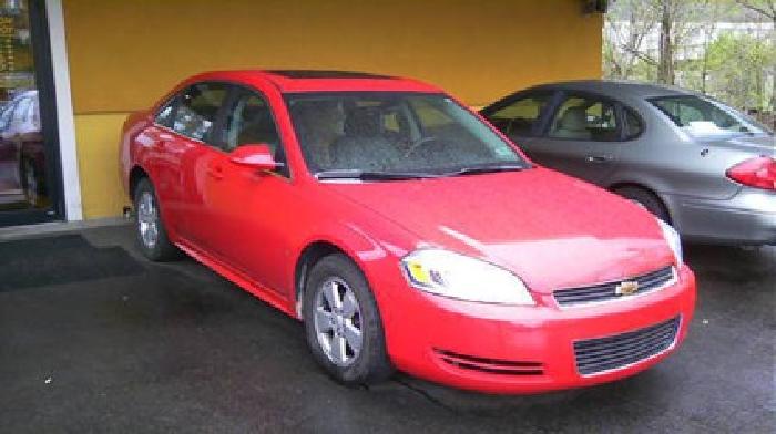 chevy impala lt 2009 red red, leather & a roof in pittsburgh, pa
