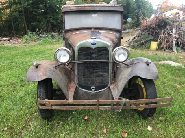 1930 ford model a coupe, barn fresh