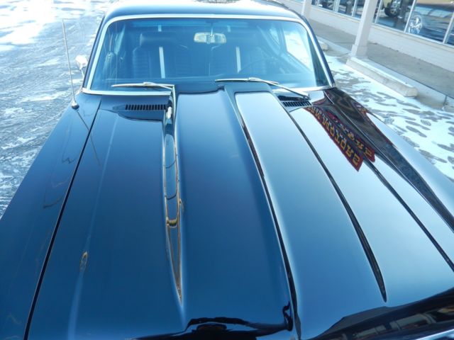 1969 chevrolet nova tuxedo black 468 muncie 4 speed 12 bolt recent restoration
