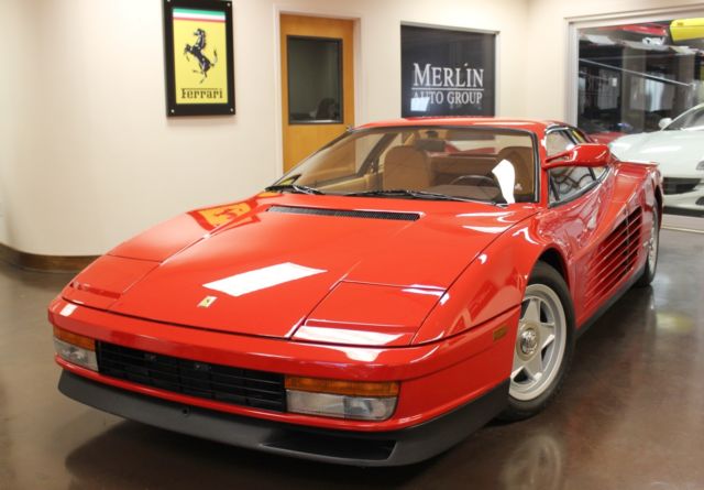 used 1986 ferrari testarossa red coupe 2-dr 4.9l h12 dohc 24v manual