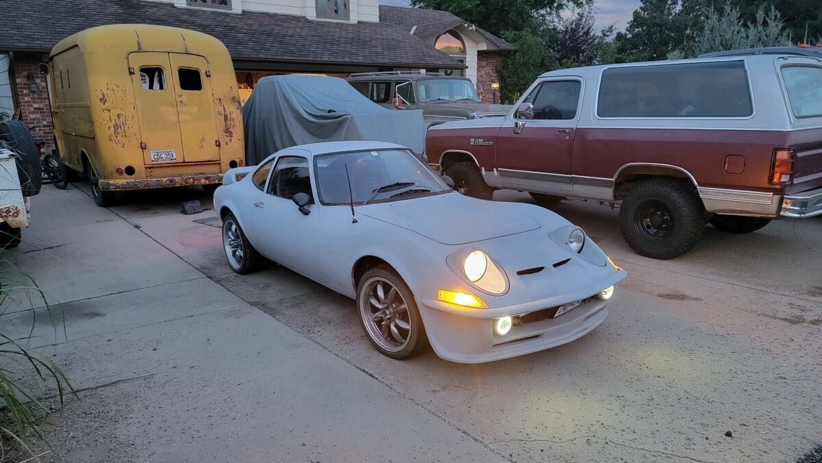 1970 opel gt 1900 sportscar grey rwd manual gt